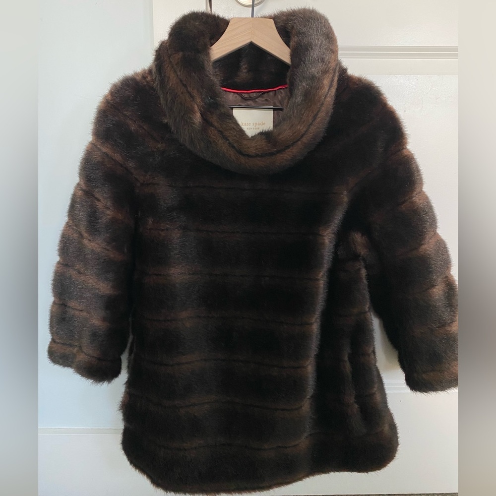 Kate Spade Victoria Faux Fur Pullover